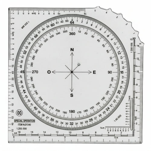 Coordinatometro Per Orientamento In Carte Topografiche ideale per caccia, pesca e softair Sport e tempo libero/Caccia e Pesca/Caccia/Binocoli/Binocoli d'avvistamento Il Distintivo - Pesaro, Commerciovirtuoso.it