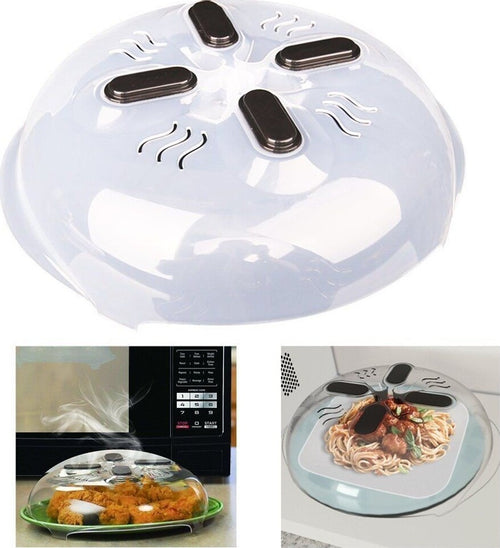 COPERCHIO PARASCHIZZI CON MAGNETI PER MICROONDE CON SFIATO A VAPORE HOVER COVER Casa e cucina/Pentole padelle e pirofile/Accessori/Coperchi antischizzo Trade Shop italia - Napoli, Commerciovirtuoso.it
