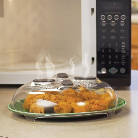 COPERCHIO PARASCHIZZI CON MAGNETI PER MICROONDE CON SFIATO A VAPORE HOVER COVER Casa e cucina/Pentole padelle e pirofile/Accessori/Coperchi antischizzo Trade Shop italia - Napoli, Commerciovirtuoso.it