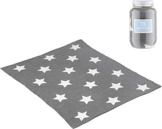 Coperta Cotone Bambino 80X100X1 Cm Star Grigio Casa e cucina/Tessili per la casa/Biancheria per culle e lettini/Coperte e copertine/Coperte La Casa Del Bebè - Napoli, Commerciovirtuoso.it