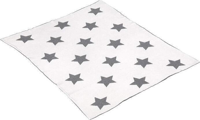Coperta Cotone Bambino 80X100X1 Cm Star Grigio Casa e cucina/Tessili per la casa/Biancheria per culle e lettini/Coperte e copertine/Coperte La Casa Del Bebè - Napoli, Commerciovirtuoso.it