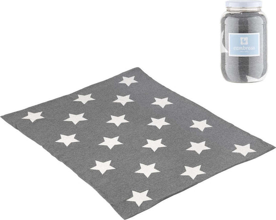 Coperta Cotone Bambino 80X100X1 Cm Star Grigio Casa e cucina/Tessili per la casa/Biancheria per culle e lettini/Coperte e copertine/Coperte La Casa Del Bebè - Napoli, Commerciovirtuoso.it