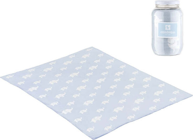 Coperta Cotone Bambino Cambrass 80x100 Ele Azzurro Casa e cucina/Tessili per la casa/Biancheria per culle e lettini/Coperte e copertine/Coperte La Casa Del Bebè - Napoli, Commerciovirtuoso.it