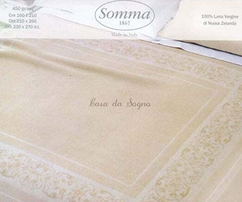 Coperta Di Lana Matrimoniale Var.chiaro Somma Casa e cucina/Tessili per la casa/Biancheria da letto/Coperte e trapunte/Coperte Biancheria Arredo Home - Nola, Commerciovirtuoso.it