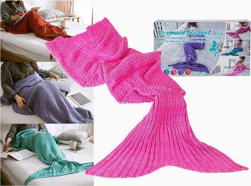 Coperta Forma Coda Sirena Plaid Soffice Per Adulti Sirenetta 140x70cm Soft Casa e cucina/Tessili per la casa/Biancheria da letto/Coperte e trapunte/Plaid Trade Shop italia - Napoli, Commerciovirtuoso.it