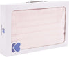 Coperta lavorata a maglia Rosa Chiaro Casa e cucina/Tessili per la casa/Biancheria per culle e lettini/Coperte e copertine/Coperte La Casa Del Bebè - Napoli, Commerciovirtuoso.it