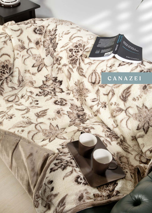 Coperta plaid canazei in morbido pile + retro in sherpa - Acca24
