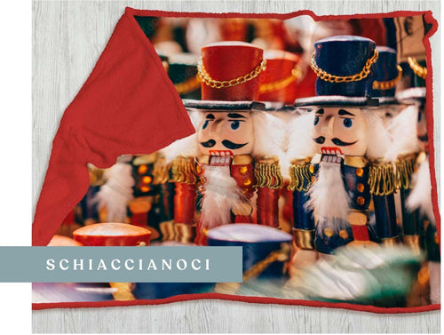 Coperta plaid schiaccianoci in morbido pile + retro in sherpa – Acca24