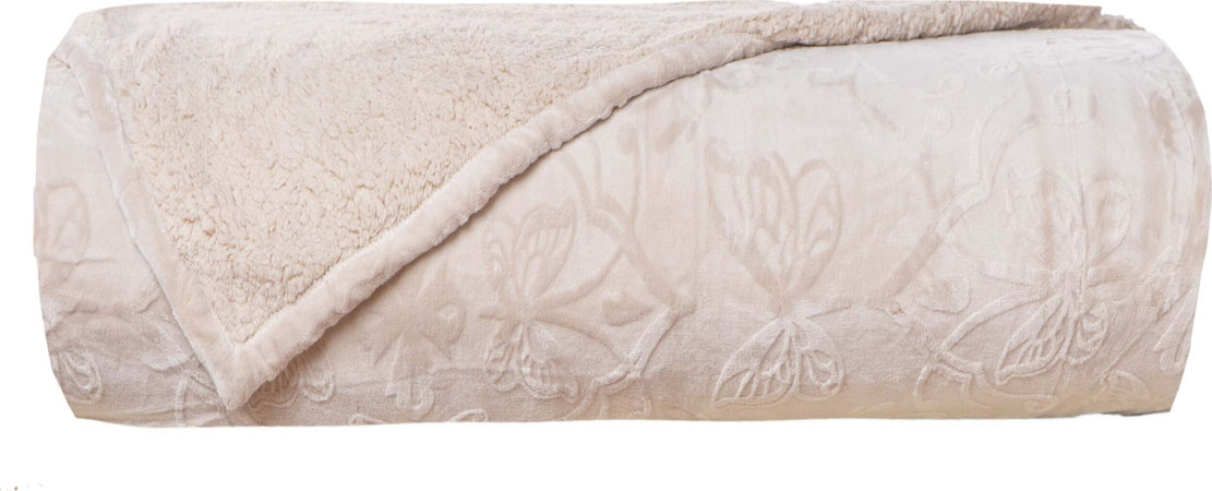 Coperta Plaid Soffice Morbido Caldo Resistente Plaid per Divano e Letto in Pile Flanellato Retro Agnellato Sherpa 130 X 160 Cm Farfalle Jacquard Beige Casa e cucina/Tessili per la casa/Biancheria da letto/Coperte e trapunte/Plaid Smartdecohome - Sesto San Giovanni, Commerciovirtuoso.it