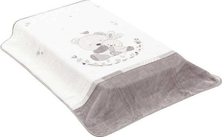 Coperta Raschel Culla 110X140X1 Cm Team Grigio Casa e cucina/Tessili per la casa/Biancheria per culle e lettini/Coperte e copertine/Coperte La Casa Del Bebè - Napoli, Commerciovirtuoso.it