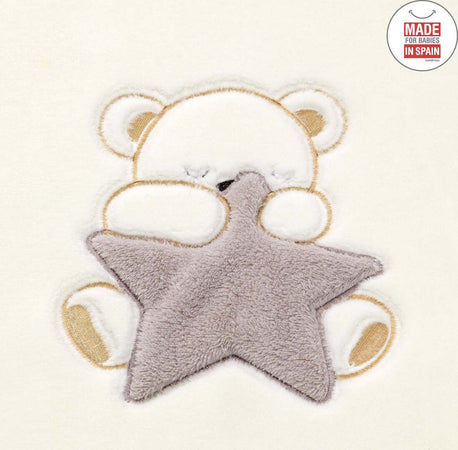 Coperta Ricamata 110X140X1 Cm Polar Grigio Casa e cucina/Tessili per la casa/Biancheria per culle e lettini/Coperte e copertine/Coperte La Casa Del Bebè - Napoli, Commerciovirtuoso.it