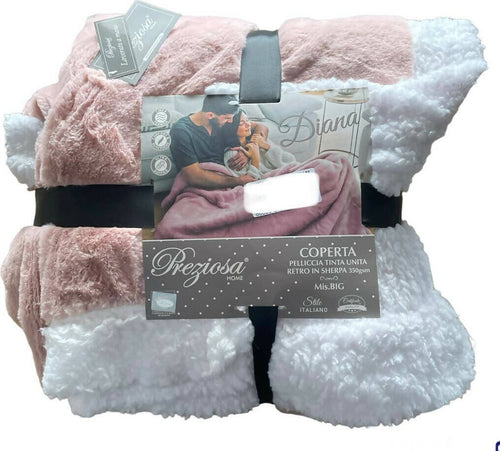 Coperta Sherpa Plaid Diana By Preziosa Con Interno Sherpa Agenallato 200x210 Cm Casa e cucina/Tessili per la casa/Biancheria da letto/Coperte e trapunte/Plaid Puleo Casa - Palermo, Commerciovirtuoso.it