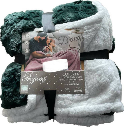 Coperta Sherpa Plaid Diana By Preziosa Con Interno Sherpa Agenallato Caldissima Coperta Plaid 180x150 Cm Casa e cucina/Tessili per la casa/Biancheria da letto/Coperte e trapunte/Plaid Puleo Casa - Palermo, Commerciovirtuoso.it