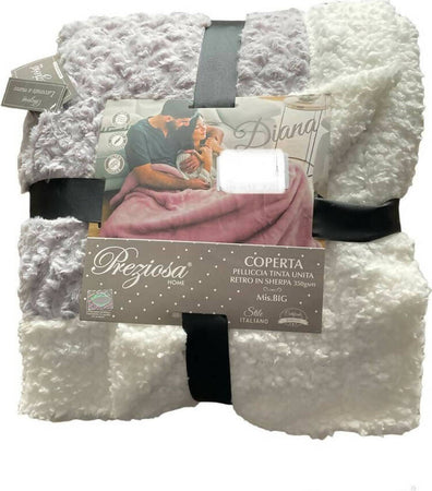 Coperta Sherpa Plaid Diana By Preziosa Con Interno Sherpa Agenallato Caldissima Coperta Plaid 180x150 Cm Casa e cucina/Tessili per la casa/Biancheria da letto/Coperte e trapunte/Plaid Puleo Casa - Palermo, Commerciovirtuoso.it