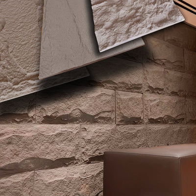 pannello di Rivestimento interno-esterno in PU effetto pietra CEMENTO ultrarealistico ed isolante 60x120cm in 3 modelli - Eternal Parquet