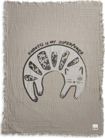 Copertina di Cotone Elodie Details Kindness Cat Casa e cucina/Tessili per la casa/Biancheria per culle e lettini/Coperte e copertine/Coperte La Casa Del Bebè - Napoli, Commerciovirtuoso.it