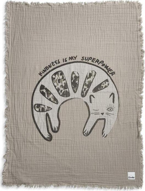 Copertina di Cotone Elodie Details Kindness Cat Casa e cucina/Tessili per la casa/Biancheria per culle e lettini/Coperte e copertine/Coperte La Casa Del Bebè - Napoli, Commerciovirtuoso.it