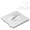 *STOCK* Portafaretto In Gesso Ceramico ad incasso TASCA 400x400mm  40W G9 IP20 - Eternal Parquet
