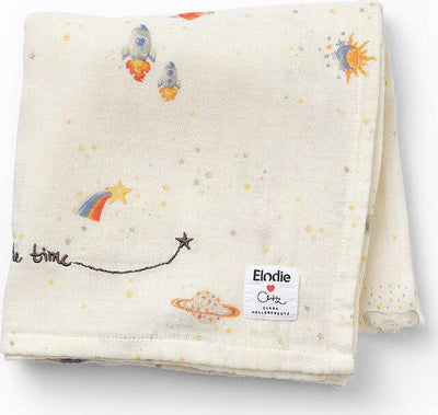 Copertina in Mussola di Bambù Elodie Details Playground Spaceland by C. H. Casa e cucina/Tessili per la casa/Biancheria per culle e lettini/Coperte e copertine/Copertine avvolgenti La Casa Del Bebè - Napoli, Commerciovirtuoso.it