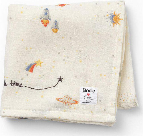 Copertina in Mussola di Bambù Elodie Details Playground Spaceland by C. H. Casa e cucina/Tessili per la casa/Biancheria per culle e lettini/Coperte e copertine/Copertine avvolgenti La Casa Del Bebè - Napoli, Commerciovirtuoso.it