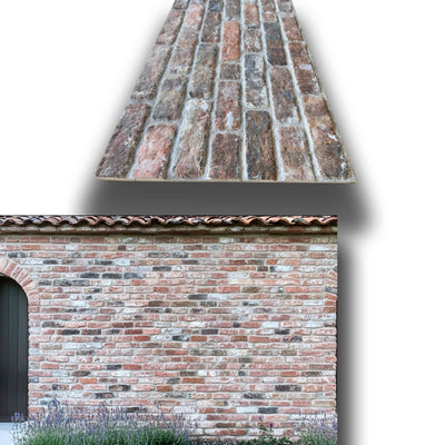 CAPPOTTO esterno - interno  isolante in STYROFOAM 3D da 2cm con sabbiatura e malta mattoni Rustici