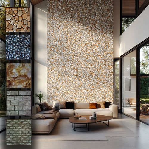 Piastrelle 3D a rilievo AUTOADESIVE in PVC 30x30cm Pietra, mattoni, marmo. Idrorepellenti