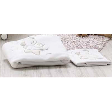 Copertina Piquet Lettino Italbaby Sweet Stars Azzurro