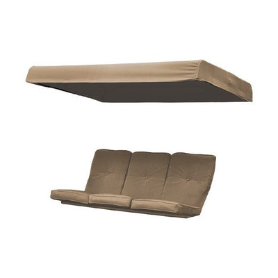 Cuscino e tettuccio di ricambio per dondolo Katay 3 posti 180 gr/mt2