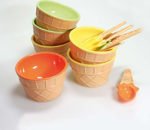 COPPA COPPETTA PER GELATO GELATI CON CUCCHIAINO BAR GELATERIA COLORI Casa e cucina/Stoviglie/Piatti ciotole e vassoi/Ciotole/Ciotole per gelato Trade Shop italia - Napoli, Commerciovirtuoso.it
