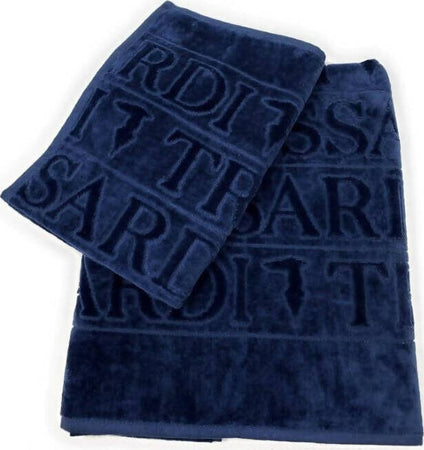 Coppia-asciugamani-trussardi-overlogo-in-pura-spugna-di-cotone-cimata-e-idrofila-all'interno-1+1-trussardi-home-linen-1+1-viso-+-ospite-overlogo