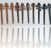 Coppia-Bacchette-Giapponese-Legno-Capelli-Chignon-Capelli-Accessori-Acconciatura