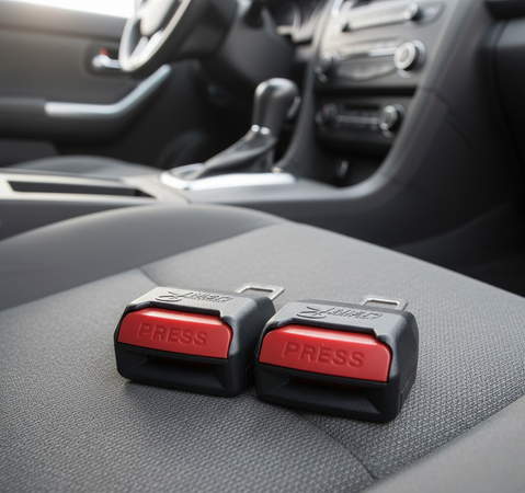 Coppia Bip Stop 2 Ganci Cinture Cintura Sicurezza Disattiva Allarme 2 Bip Stop