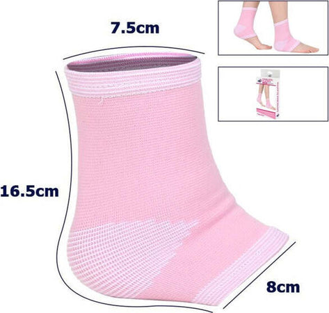 Coppia-Cavigliere-Supporto-Per-Caviglia-Anallergica-Elastica-Per-Bambine-Rosa
