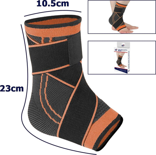 Coppia Cavigliere Supporto Per Caviglia Anallergica Elastica Sport Arancione Tutori Ortopedici Trade Shop italia - Napoli, Commerciovirtuoso.it