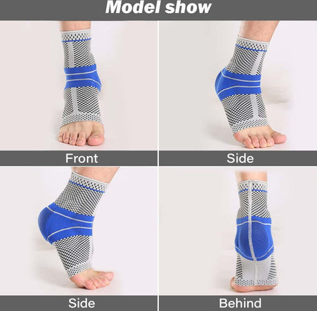 Coppia Cavigliere Supporto Per Caviglia Anallergica Elastica Sport Blu Salute e cura della persona/Prodotti e apparecchiature mediche/Supporti imbracature e sollevatori/Supporti per gambe e piedi/Cavigliere Trade Shop italia - Napoli, Commerciovirtuoso.it