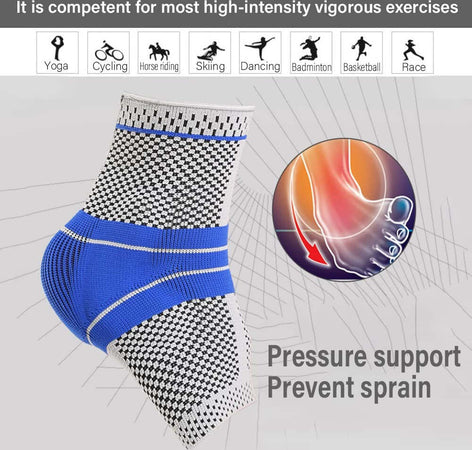 Coppia Cavigliere Supporto Per Caviglia Anallergica Elastica Sport Blu Salute e cura della persona/Prodotti e apparecchiature mediche/Supporti imbracature e sollevatori/Supporti per gambe e piedi/Cavigliere Trade Shop italia - Napoli, Commerciovirtuoso.it