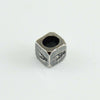 Coppia Charm passanti in argento brunito con Mamuthones Filu e Trama