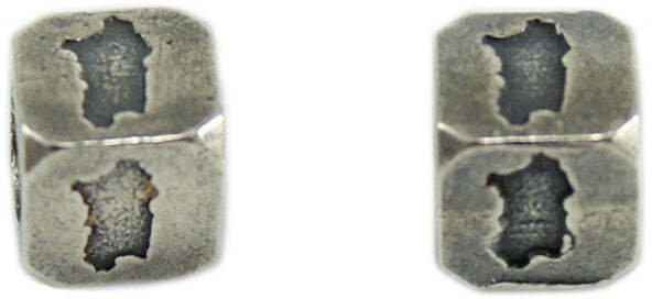 Coppia Charm passanti in argento brunito con sardegna Filu e Trama