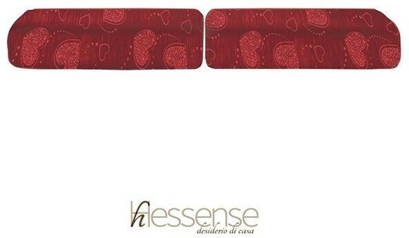 Coppia Copricuscini Brio Hessense Cuori