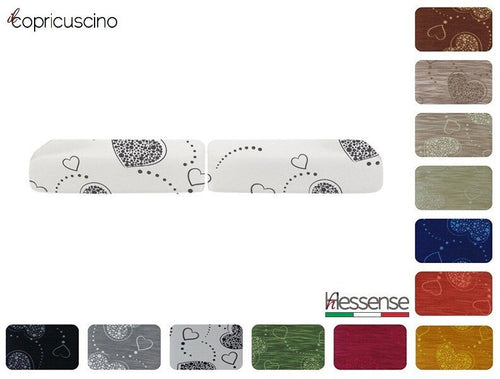 Coppia Copricuscini Brio Hessense Cuori