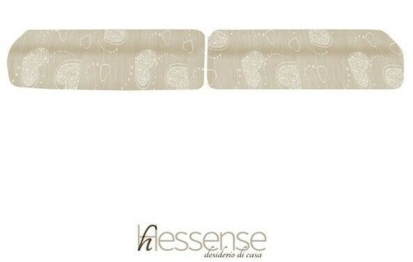 Coppia Copricuscini Brio Hessense Cuori