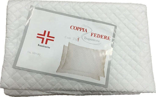COPPIA COPRICUSCINO TRAPUNTATO FEDERE COTONE SANITARIO TRASPIRANTE CERNIERA ZIP Casa e cucina/Tessili per la casa/Biancheria da letto/Lenzuola e federe/Federe protettive per cuscini Trade Shop italia - Napoli, Commerciovirtuoso.it