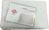 Coppia-Copricuscino-Trapuntato-Federe-Cotone-Sanitario-Traspirante-Cerniera-Zip
