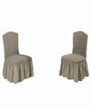 Coppia Coprisedia Brio Fit Hessense Schienale Elasticizzato Riccio Con Volant