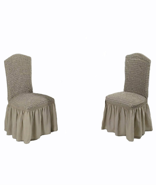 Coppia Coprisedia Brio Fit Hessense Schienale Elasticizzato Riccio Con Volant