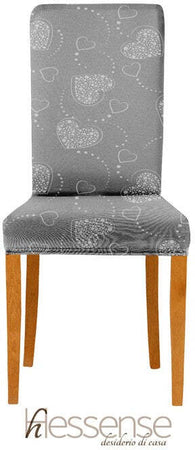 Coppia Coprisedia Con Schienale Elasticizzato Brio Hessense Linea Cuori