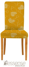 Coppia Coprisedia Con Schienale Elasticizzato Brio Hessense Linea Cuori