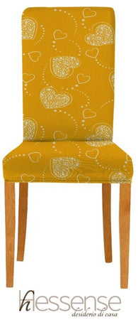 Coppia Coprisedia Con Schienale Elasticizzato Brio Hessense Linea Cuori
