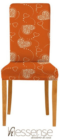 Coppia Coprisedia Con Schienale Elasticizzato Brio Hessense Linea Cuori