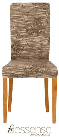 Coppia Coprisedia Con Schienale Elasticizzato Brio Hessense Linea Cuori